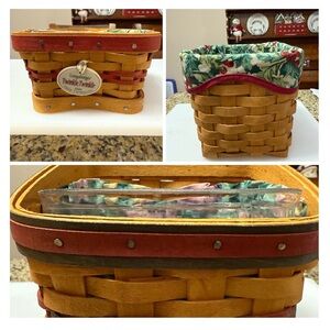 3-Longaberger Multicolor Twinkle Twinkle Basket